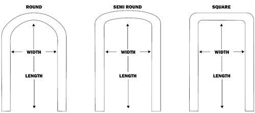 Ubolt length and width chart